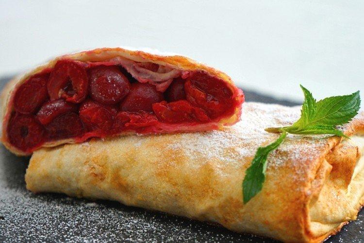 Tartes Lavash aux cerises