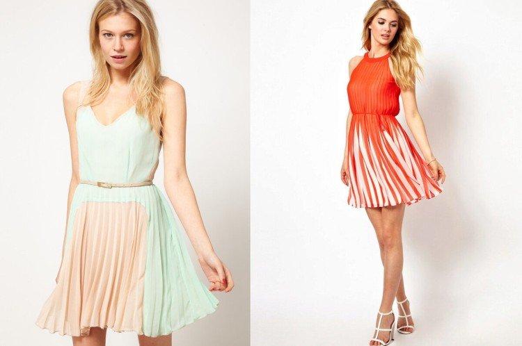 Robes d'été plissées