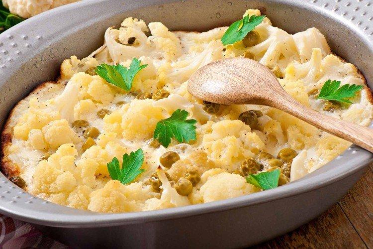 Chou-fleur avec oeuf