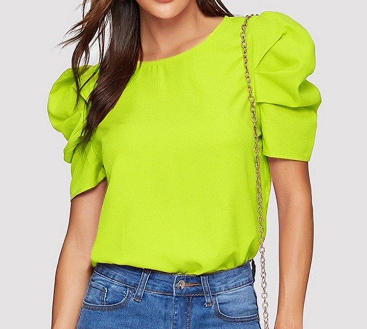 T-shirts à manches bouffantes