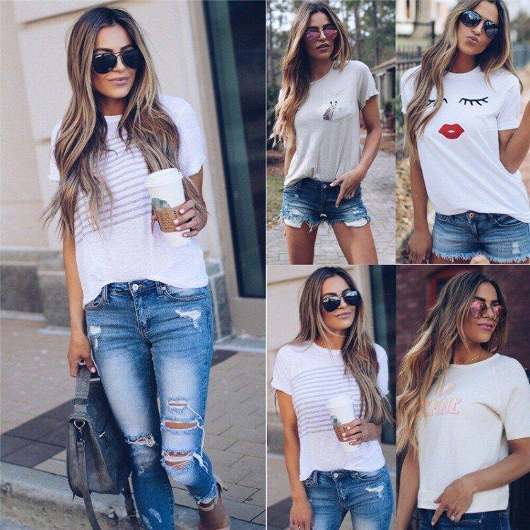 T-shirts pour femmes à la mode 2021 - photo