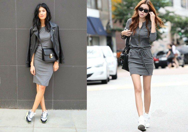 Habillez-vous avec des baskets ou des baskets - photo