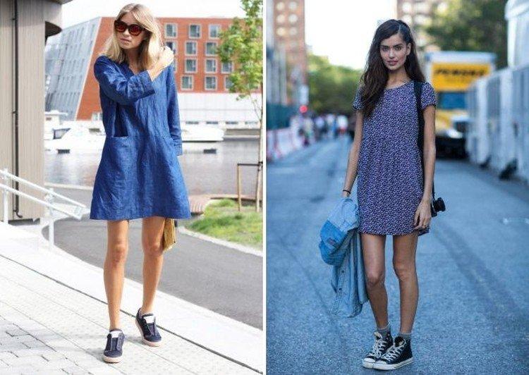 Habillez-vous avec des baskets ou des baskets - photo