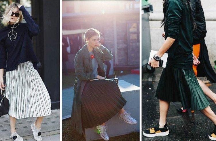 Habillez-vous avec des baskets ou des baskets - photo