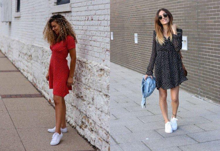 Habillez-vous avec des baskets ou des baskets - photo