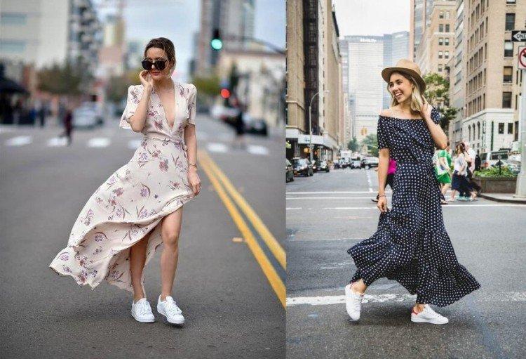 Habillez-vous avec des baskets ou des baskets - photo