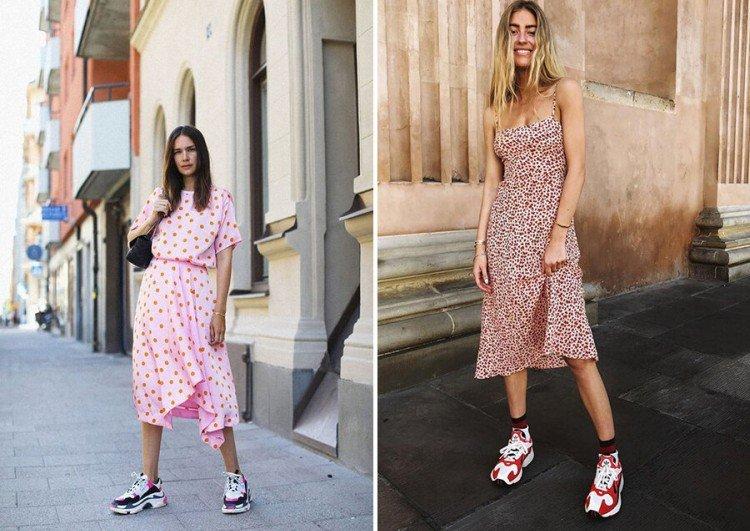 Habillez-vous avec des baskets ou des baskets - photo