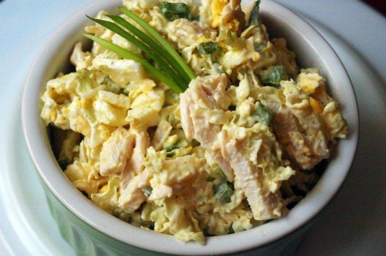 Salade de poulet et chou de Pékin