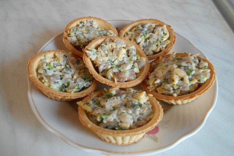 Garniture de hareng pour tartelettes