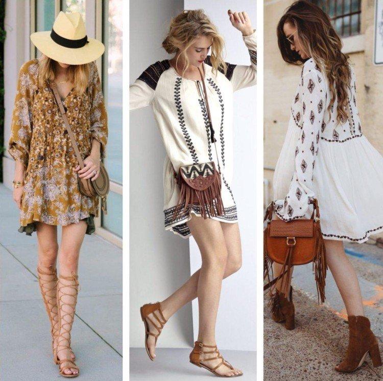 Style bohème dans les vêtements - photos et looks