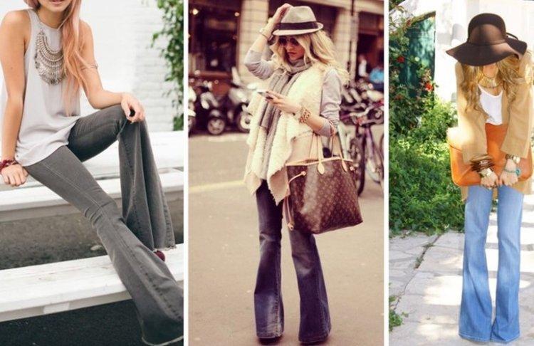 Jeans et pantalons bohème