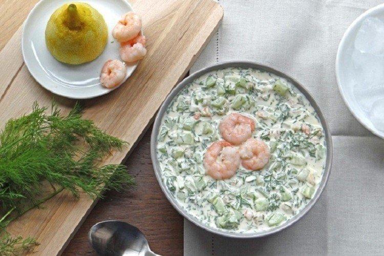 Okrochka aux crevettes