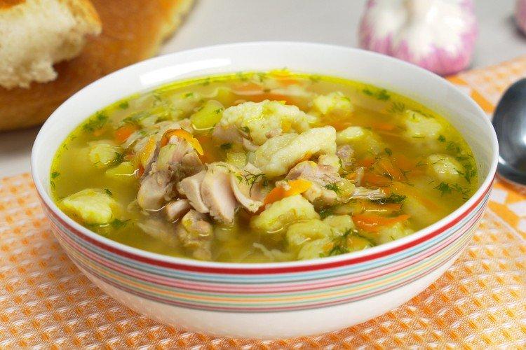 Soupe de poulet aux boulettes