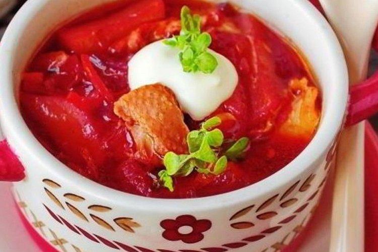 Bortsch au poulet sans chou