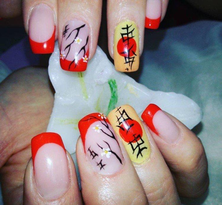 Manucure d'été à la japonaise