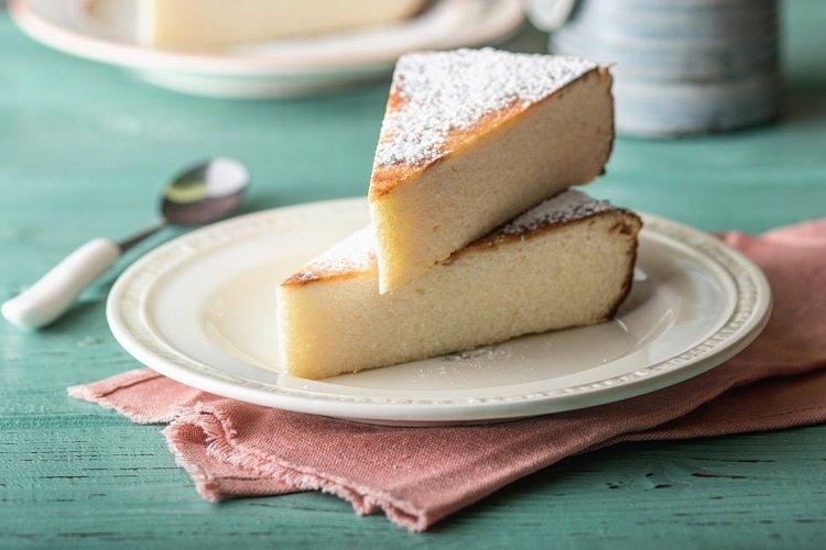 Casserole de fromage cottage, kéfir et semoule