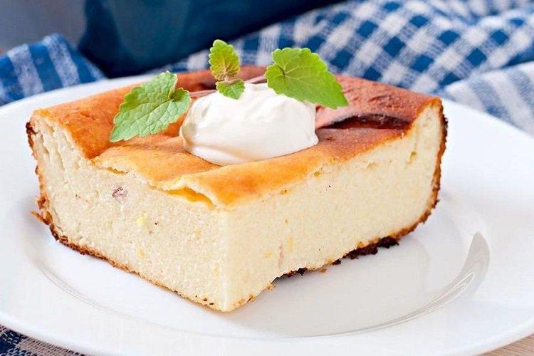 Casserole de caillé à la crème sure