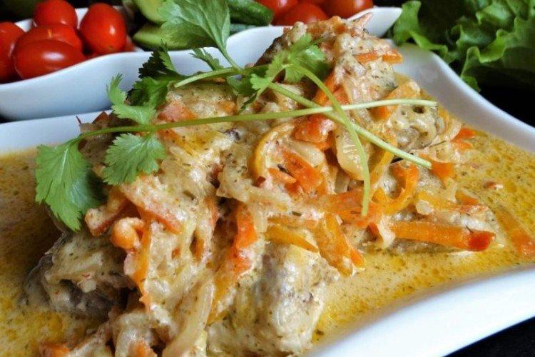 Truite au chou au four