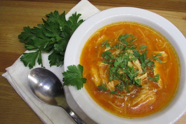 Soupe de truite aux nouilles