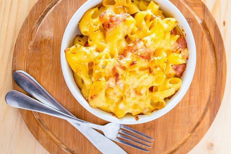 Casserole au bacon, macaroni et fromage