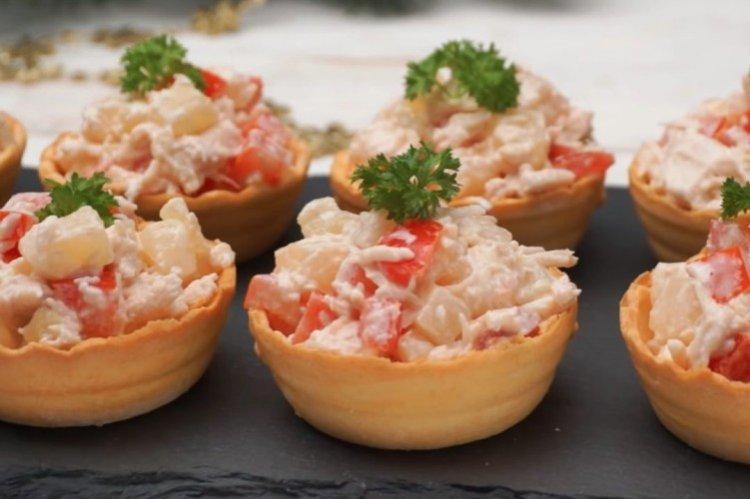 Tartelettes poulet et ananas