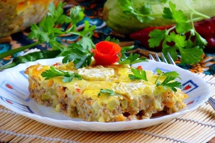 Casserole de courgettes et poivrons