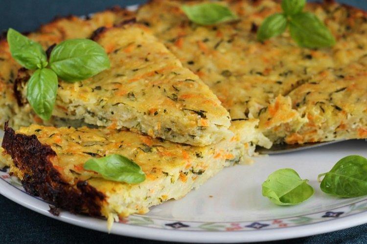 Casserole aux courgettes et fromage suluguni