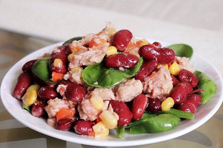 Salade de thon et haricots rouges