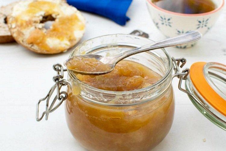 Confiture de rhubarbe et banane