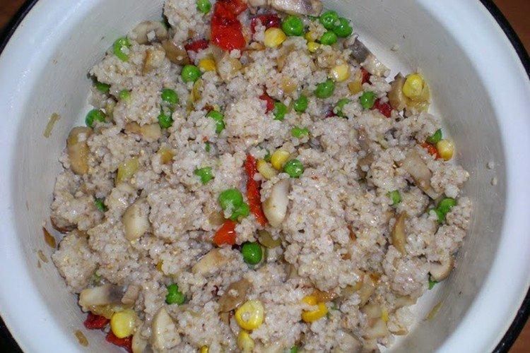 Bouillie d'orge aux légumes