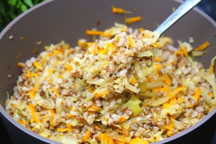 Bouillie de sarrasin au chou