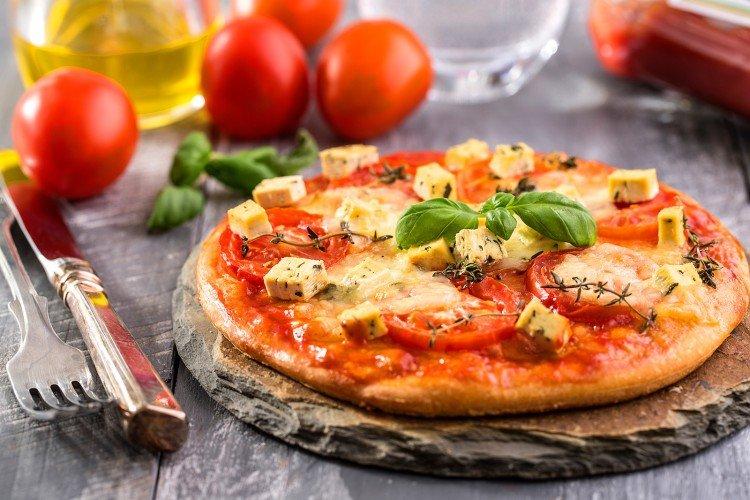 Aux champignons, tomate et tofu