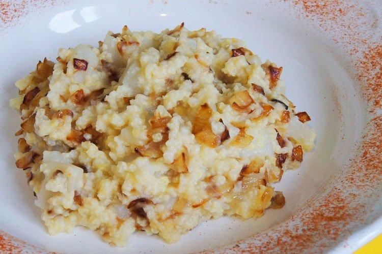 Bouillie de millet aux craquelins