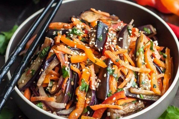 Aubergine à la coréenne