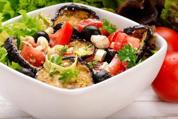 Salade d'aubergines et feta