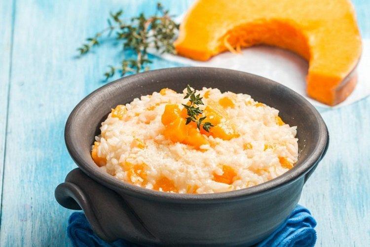 Bouillie de riz à la citrouille