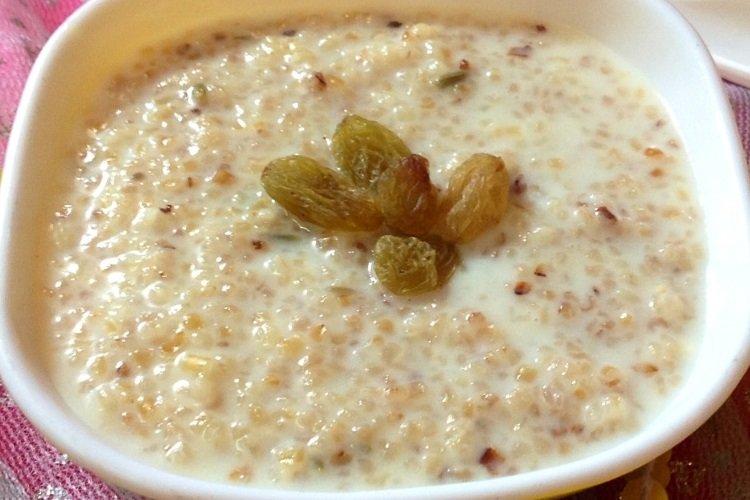 Bouillie de blé au micro-ondes