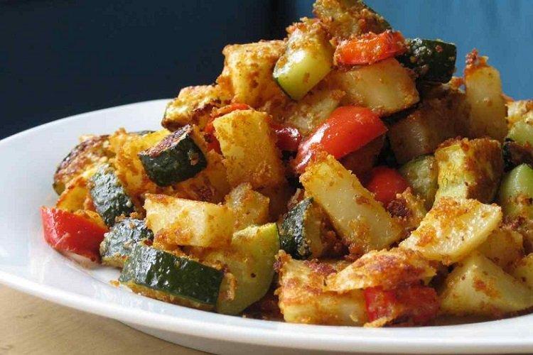 Compotée de courgettes aux légumes