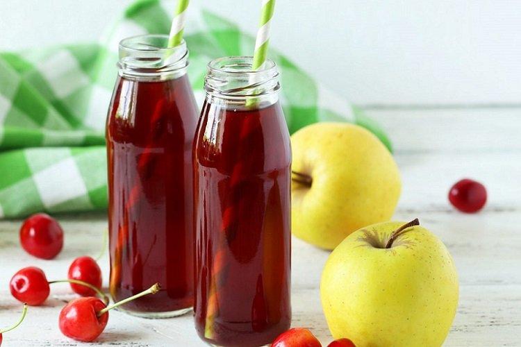 Compote intense de cerises et pommes