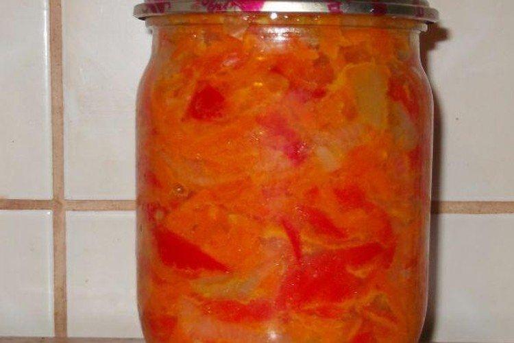 Salade de tomates et poivrons sans vinaigre