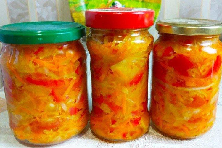 Salade de courgettes et choux