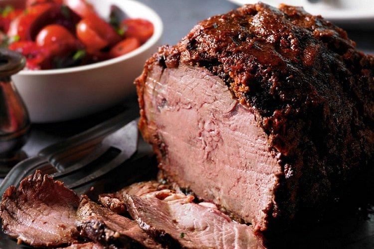 Rôti de boeuf au caramel et sauce soja