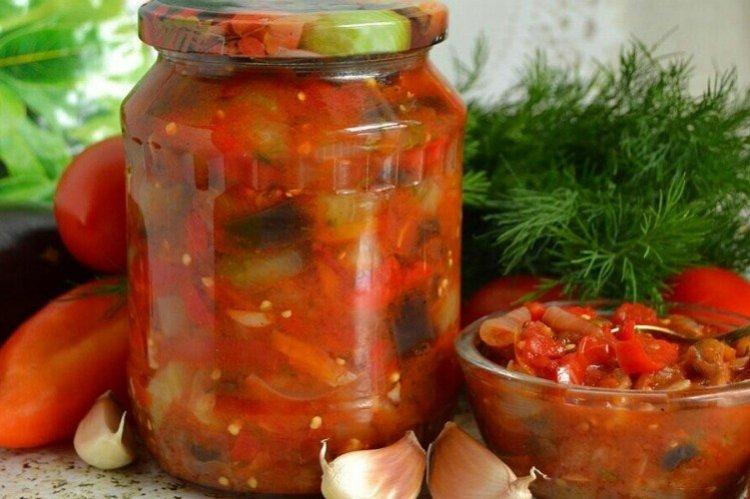 Salade d'aubergines au concentré de tomates