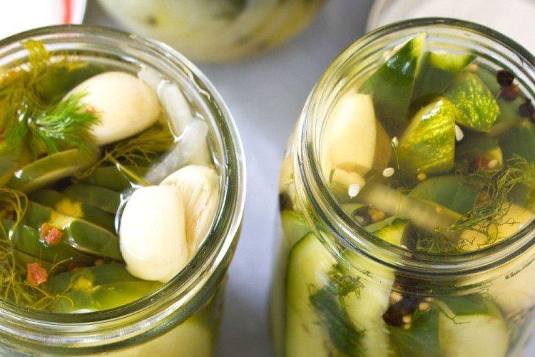 Salade de concombre aux pommes