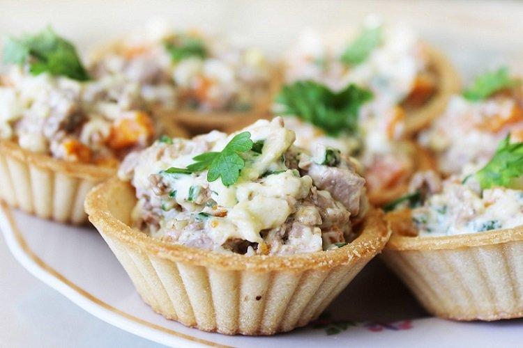 Tartelettes au poulet et champignons