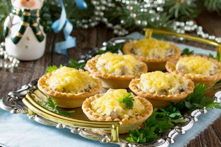 Tartelettes aux champignons et fromage
