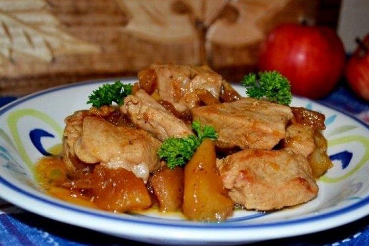 Porc braisé aux pommes