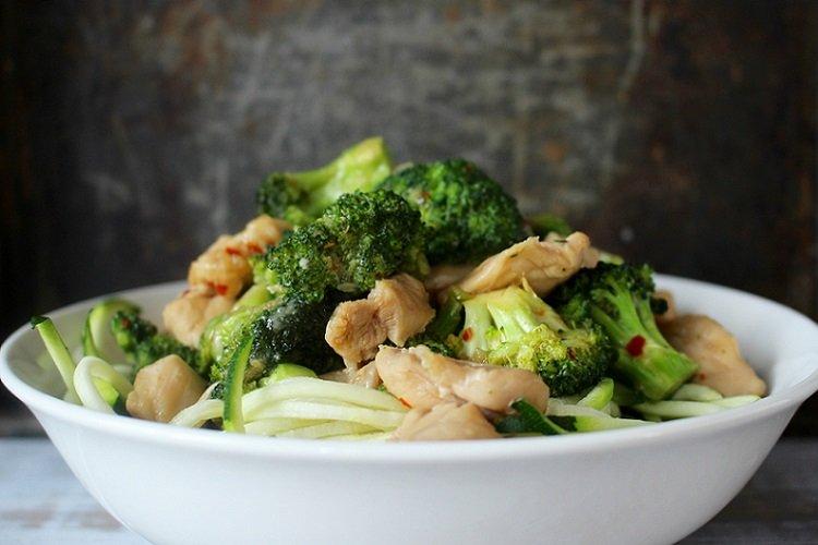 Poulet mijoté au brocoli