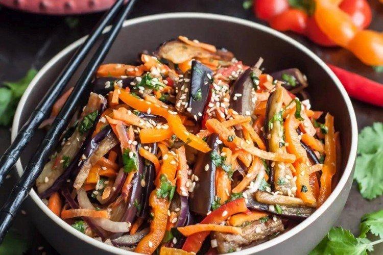 Aubergine à la coréenne