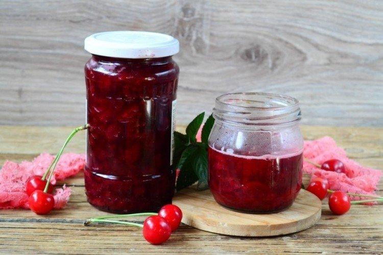 Confiture de Cerises à la Menthe